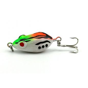 LENPABY 6pcs/lot Toad Soft Plastic Fishing Lures Hollow Body