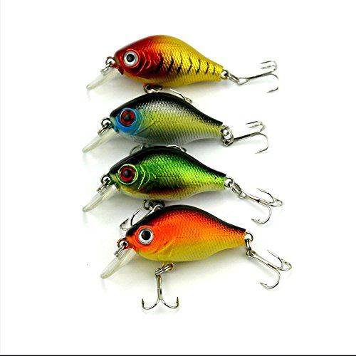 Small Crankbait Lures Crank Baits 6Pcs for Bass Fishing Topwater
